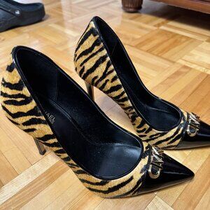 Michael Kors Animal Print Faux Fur Stiletto Heels